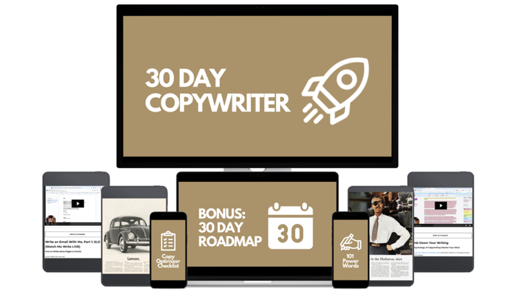 150+ People Purchased the New 30 Day Copywriter Course